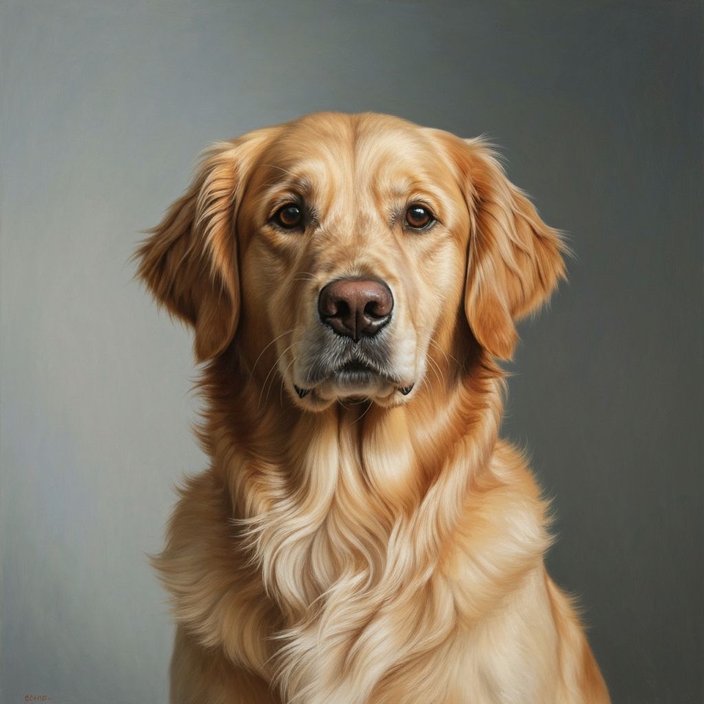 Example of elegant pet portrait
